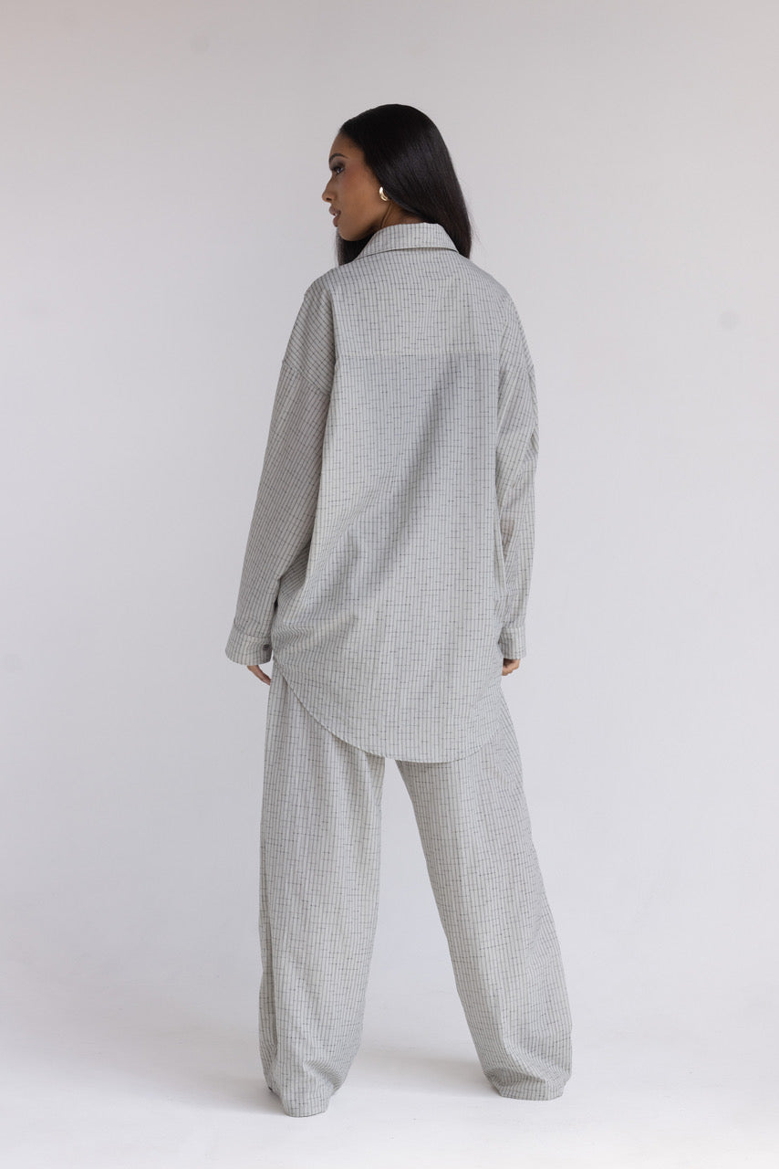 Dillon Top - Grey Stripe