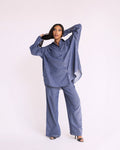 Toia Top - Blue Chambray